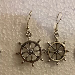 Captain Ship Wheel earrings